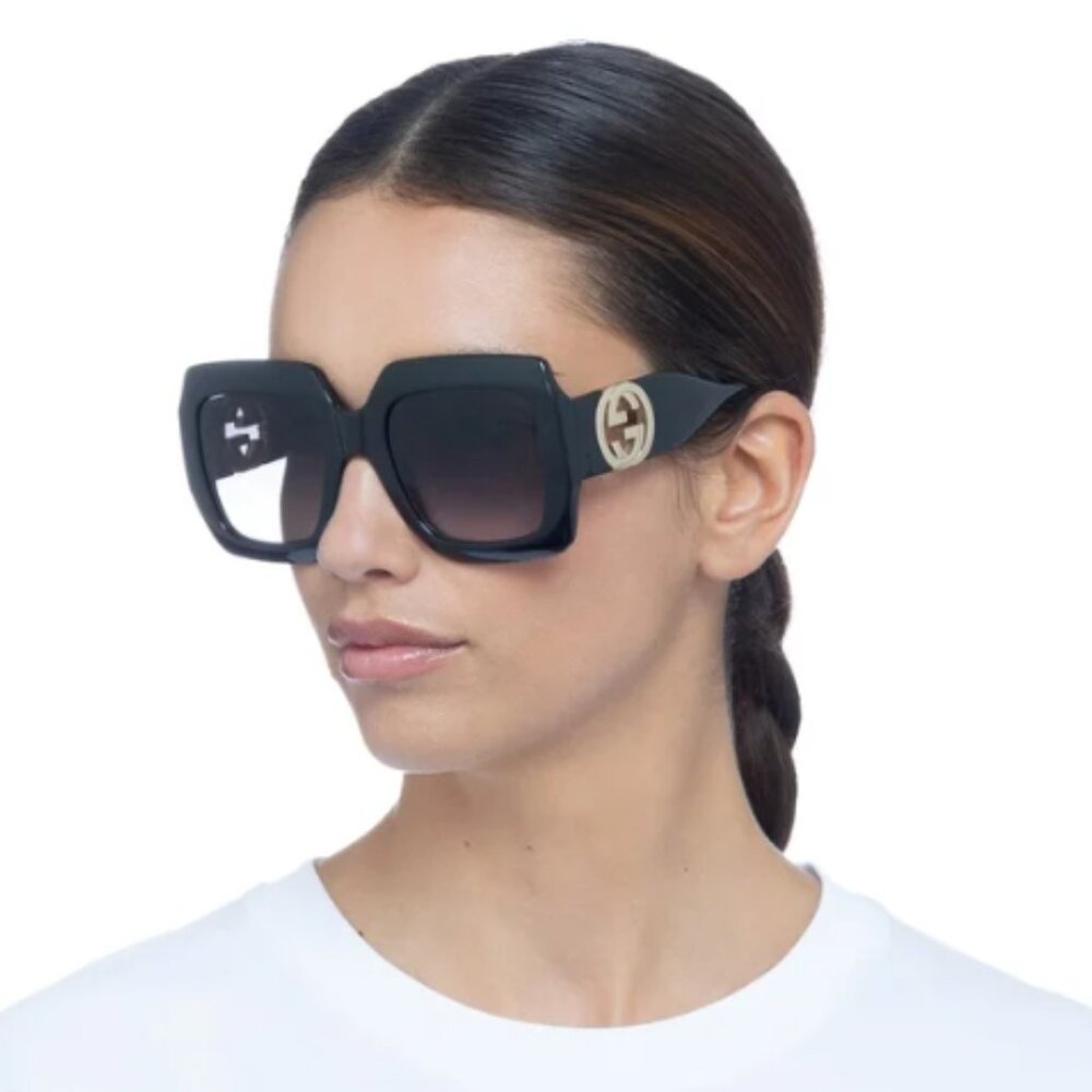 NEW GUCCI SUNGLASSES GG1022S 001 BLACK WOMEN EYEWEAR GUCCI